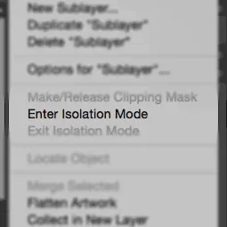 The Layers panel&#x27;s context menu